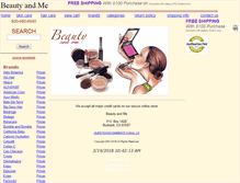 Tablet Screenshot of beautyandme.com